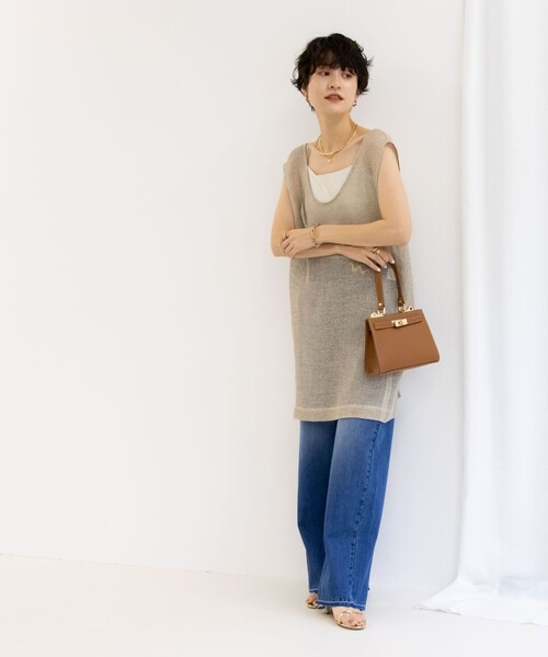 NOLLEY’S（ノーリーズ）の「サビラメジレ（ブルゾン・レディース・ベージュ・38）」の8枚目の写真