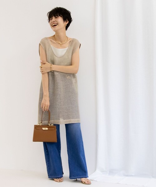 NOLLEY’S（ノーリーズ）の「サビラメジレ（ブルゾン・レディース・ベージュ・38）」の9枚目の写真