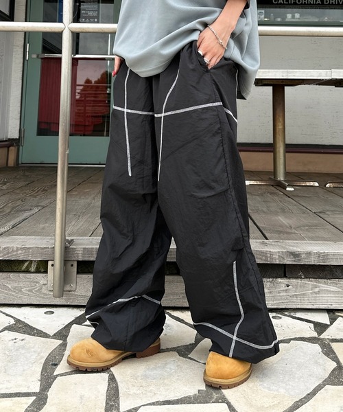 sedacle（セダクル）の「ステッチ切り替えナイロンパンツ（その他 