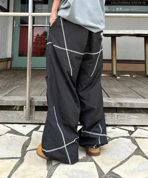 セール】ステッチ切り替えナイロンパンツ（その他パンツ