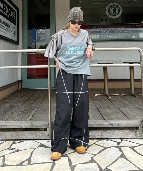 sedacle（セダクル）の「ステッチ切り替えナイロンパンツ（その他パンツ・メンズ・ライトグレー/グレー/ブラック・SMALL/MEDIUM/LARGE）」の8枚目の写真