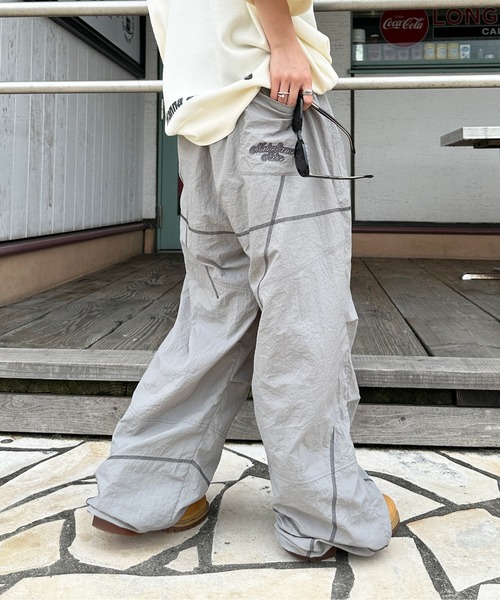 セール】ステッチ切り替えナイロンパンツ（その他パンツ