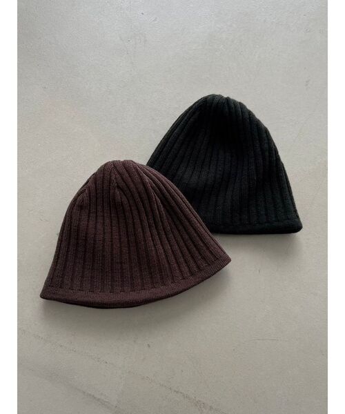 EMODA（エモダ）の「ジャガードダブルフェイスビーニー（ニットキャップ/ビーニー・レディース・ブラウン/ブラック・FREE）」の22枚目の写真