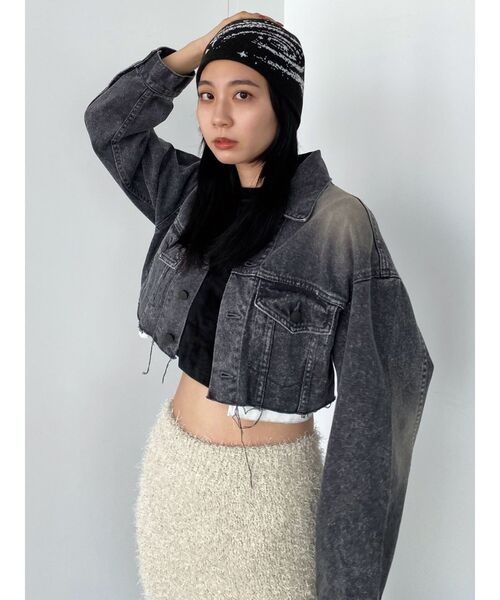 EMODA（エモダ）の「ジャガードダブルフェイスビーニー（ニットキャップ/ビーニー・レディース・ブラウン/ブラック・FREE）」の7枚目の写真