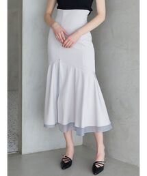 MERCURYDUO | シアーレイヤードスリットマーメイドスカート(スカート)