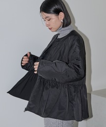 キルトペプラムショートコート