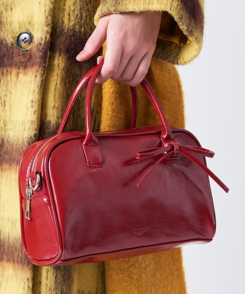 ALTROSE（アルトローズ）の「2WAY リボン ボストンバッグ フィオネ（ボストンバッグ・レディース・ブラウン/レッド/ブラック/シルバー・FREE）」の3枚目の写真