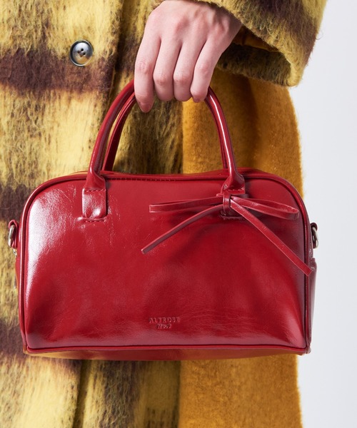 ALTROSE（アルトローズ）の「2WAY リボン ボストンバッグ フィオネ（ボストンバッグ・レディース・ブラウン/レッド/ブラック/シルバー・FREE）」の5枚目の写真