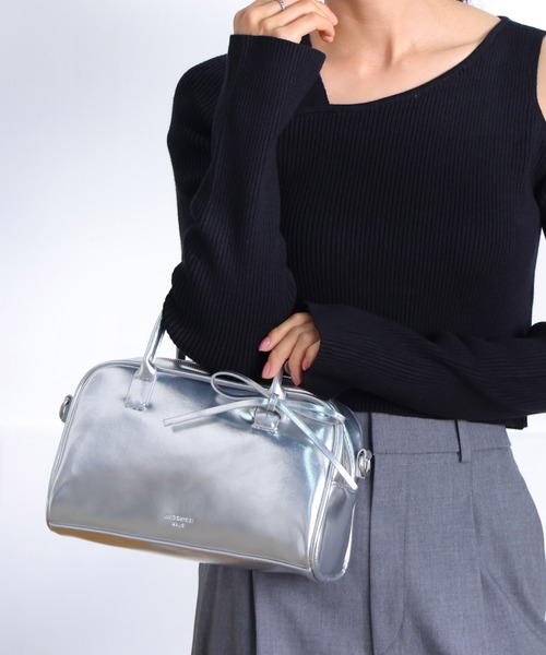 ALTROSE（アルトローズ）の「2WAY リボン ボストンバッグ フィオネ（ボストンバッグ・レディース・ブラウン/レッド/ブラック/シルバー・FREE）」の19枚目の写真