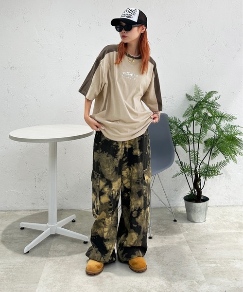 sedacle(セダクル)の「ショルダー切り替えTEE(Tシャツ/カットソー・メンズ・アイボリー/ライトブルー/ピンク/ベージュ・SMALL/MEDIUM/LARGE)」の14枚目の写真