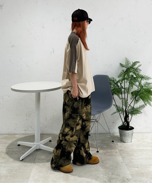 sedacle(セダクル)の「ショルダー切り替えTEE(Tシャツ/カットソー・メンズ・アイボリー/ライトブルー/ピンク/ベージュ・SMALL/MEDIUM/LARGE)」の15枚目の写真