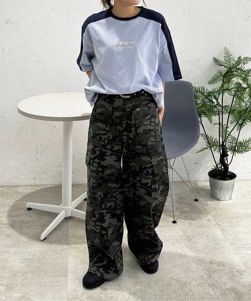 sedacle(セダクル)の「ショルダー切り替えTEE(Tシャツ/カットソー・メンズ・アイボリー/ライトブルー/ピンク/ベージュ・SMALL/MEDIUM/LARGE)」の18枚目の写真