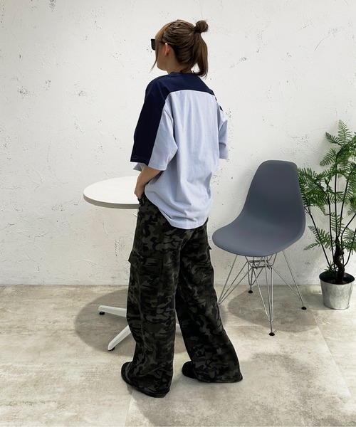 sedacle(セダクル)の「ショルダー切り替えTEE(Tシャツ/カットソー・メンズ・アイボリー/ライトブルー/ピンク/ベージュ・SMALL/MEDIUM/LARGE)」の20枚目の写真