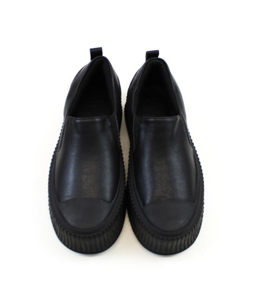 【新品・未使用】株式会社アンジュ　厚底スリッポン dショッピング |厚底ハイカットスニーカー ファスナー付き