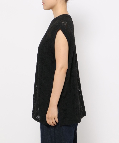 LEPSIM(レプシィム)の「ソウレースノースリプルオーバー 131996(Tシャツ/カットソー・レディース・ブラック/オレンジ/オフホワイト・FREE)」の22枚目の写真