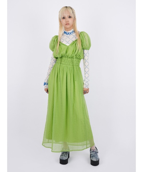 PAMEO POSE（パメオポーズ）の「Nerd Pattern Sheer Long T（Tシャツ