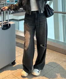 vintage like damage denim / ヴィンテージライクダメージデニム