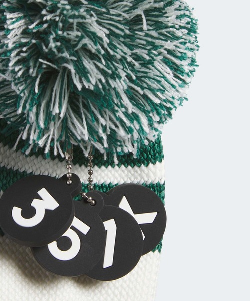 adidas（アディダス）の「スリーストライプス ニット ヘッドカバー【adidas Golf/アディダスゴルフ】（ゴルフグッズ・メンズ・ブラック×ホワイト/ホワイト/ネイビー/レッド・FREE）」の12枚目の写真