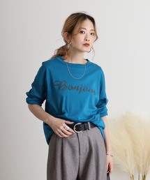 BRODIAEA パイルロゴ　バイオスムース長袖Ｔシャツ