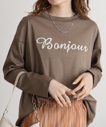 BRODIAEA パイルロゴ バイオスムース長袖Tシャツ