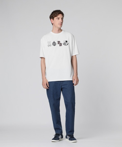 Psycho Bunny（サイコバニー）の「[WEB限定]アーカイブカレッジロゴ Tシャツ（Tシャツ/カットソー・メンズ・ブラック/ホワイト・LARGE/X-LARGE/MEDIUM/SMALL）」の11枚目の写真