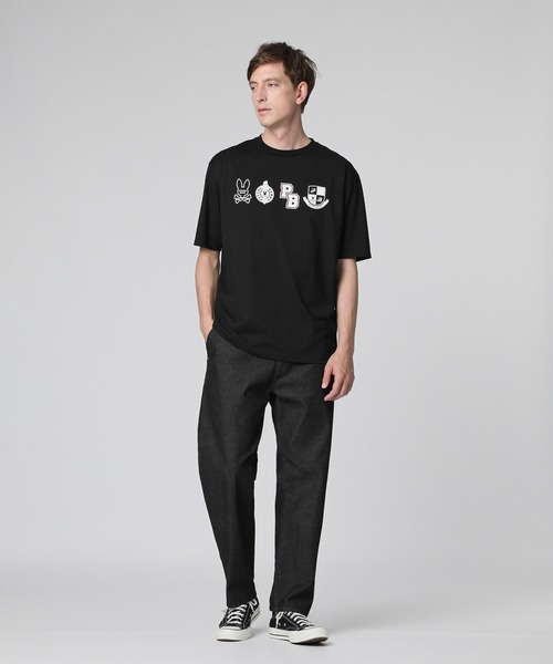 Psycho Bunny（サイコバニー）の「[WEB限定]アーカイブカレッジロゴ Tシャツ（Tシャツ/カットソー・メンズ・ブラック/ホワイト・LARGE/X-LARGE/MEDIUM/SMALL）」の4枚目の写真