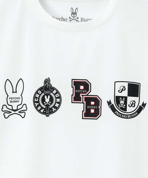 Psycho Bunny（サイコバニー）の「[WEB限定]アーカイブカレッジロゴ Tシャツ（Tシャツ/カットソー・メンズ・ブラック/ホワイト・LARGE/X-LARGE/MEDIUM/SMALL）」の8枚目の写真