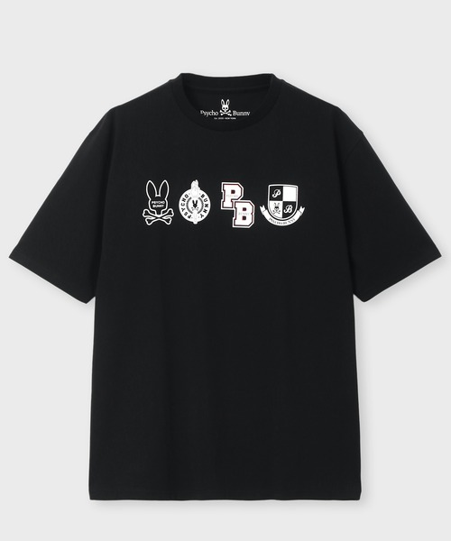 Psycho Bunny（サイコバニー）の「[WEB限定]アーカイブカレッジロゴ Tシャツ（Tシャツ/カットソー・メンズ・ブラック/ホワイト・LARGE/X-LARGE/MEDIUM/SMALL）」の3枚目の写真
