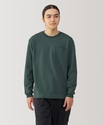 紳士 あたたかさを保つクルーネック長袖Tシャツ