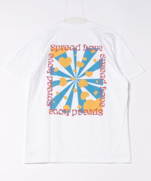 NO WAY（ノーウェイ）の「/Spread Love/オリジナルプリント S/S T（Tシャツ/カットソー・レディース・ブラック/ホワイト・MEDIUM/LARGE/SMALL）」の3枚目の写真