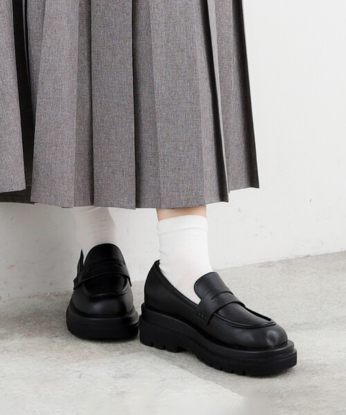 THE SHOP TK (ザ ショップ ティーケー )の「◆【@BAILA掲載】厚底ローファー(その他シューズ・レディース・ブラック・35/45)」の2枚目の写真