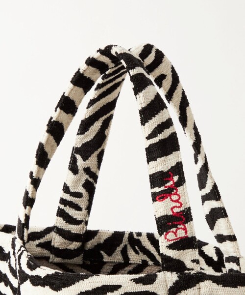 BINDU（ビンドゥー）の「【別注】＜BINDU＞CHENILLE トートバッグ（トートバッグ・レディース・グレー/コバルトブルー/ブラック・FREE）」の9枚目の写真