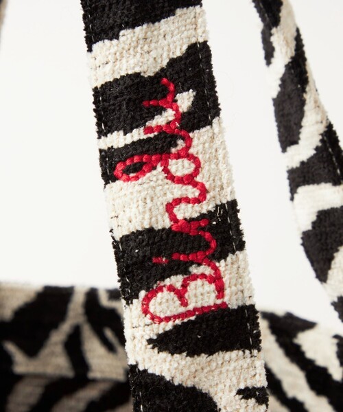 BINDU（ビンドゥー）の「【別注】＜BINDU＞CHENILLE トートバッグ（トートバッグ・レディース・グレー/コバルトブルー/ブラック・FREE）」の12枚目の写真