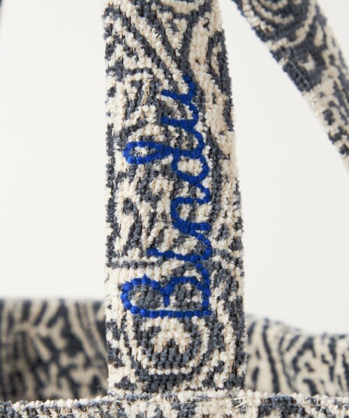 BINDU（ビンドゥー）の「【別注】＜BINDU＞CHENILLE トートバッグ（トートバッグ・レディース・グレー/コバルトブルー/ブラック・FREE）」の19枚目の写真