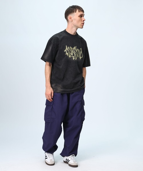 WOODENDOLL（ウッディンドール）の「【ワンサイズ展開】 WOODENDOLL オーバーサイズ ピグメント ロゴプリント Tシャツ（Tシャツ/カットソー・メンズ・ブラック/ブルー・L）」の14枚目の写真