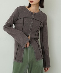 SENSE OF PLACE by URBAN RESEARCH | フロントホックピグメントトップ(Tシャツ/カットソー)