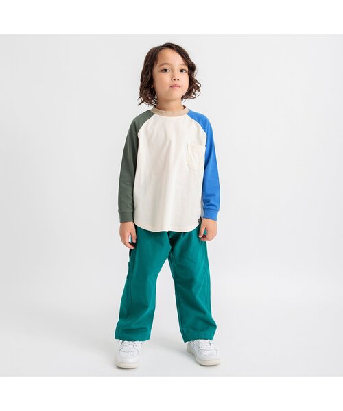 BREEZE(ブリーズ)の「ワイドペインターパンツ(その他パンツ・キッズ・オレンジ/その他10/グリーン・100/150/140/110/90/80/130/120)」の4枚目の写真