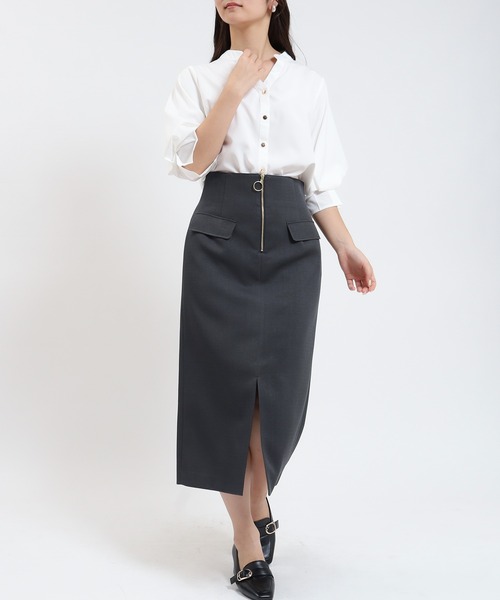 TRUDEA(トルディア)の「ボリュームスリーブスキッパーブラウス(シャツ/ブラウス・レディース・ラベンダー/ブルーグリーン/ブラウン/ホワイト・LARGE/MEDIUM)」の16枚目の写真