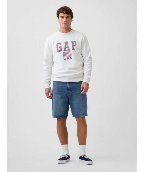 GAP(ギャップ)の「GAPロゴ スウェット・トレーナー(ユニセックス)(スウェット・メンズ・ブラック/グレー/ブルー/ベージュ/ブラウン/グリーン/アイボリー/ブラウン系その他・XS/S/M/L/XL)」の9枚目の写真