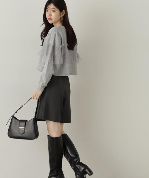 PROPORTION BODY DRESSING（プロポーションボディドレッシング）の「スカート風ショートパンツ / 1214230906（その他パンツ・レディース・ダークグレー/ブラック・X-SMALL/SMALL/MEDIUM）」の13枚目の写真