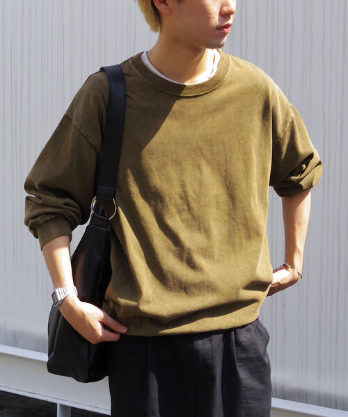 【UNISEX】アシッドウォッシュドカットソープルオーバー