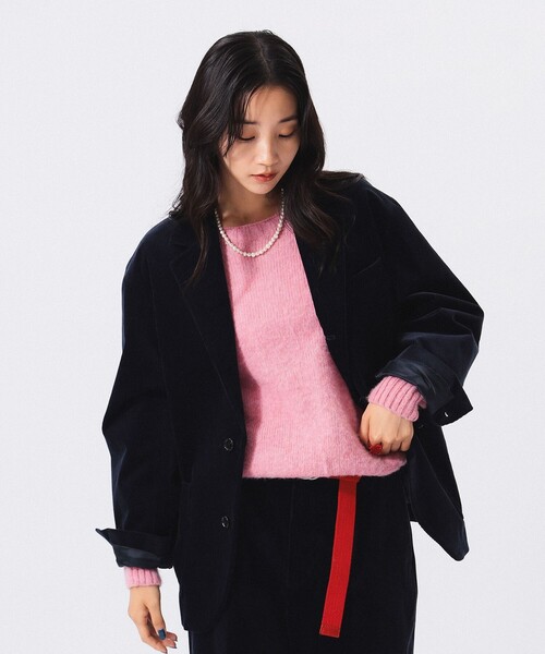 BEAMS BOY（ビームスボーイ）の「10ウェル コーデュロイ 3ボタン ジャケット（テーラードジャケット・レディース・オリーブ/ネイビー・1/0）」の8枚目の写真