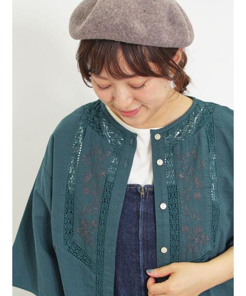 ∇196 サマンサモスモス ボルドー？透かし刺繍 ブラウス SM2 - ∇196 サマンサモスモス ボルドー？透かし刺繍 ブラウスの通販