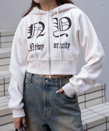 WEGO | WEGO/グラフィック裏起毛ショートZIPパーカー(パーカー)