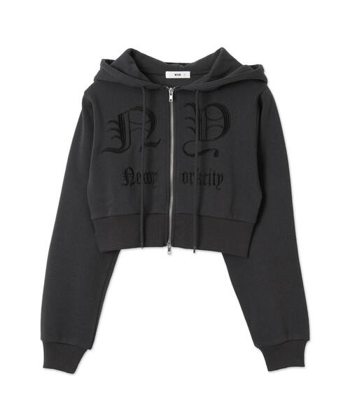 WEGO(ウィゴー)の「WEGO/グラフィック裏起毛ショートZIPパーカー(パーカー・レディース・ダークグレー/アイボリー・FREE)」の18枚目の写真