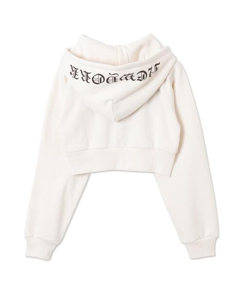 WEGO(ウィゴー)の「WEGO/グラフィック裏起毛ショートZIPパーカー(パーカー・レディース・ダークグレー/アイボリー・FREE)」の20枚目の写真