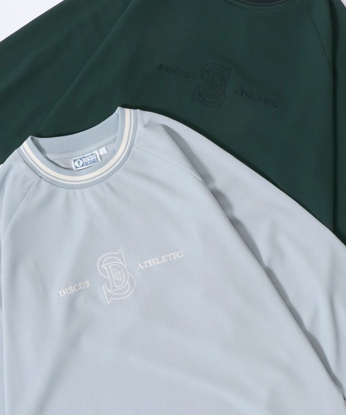 DISCUS（ディスカス）の「DISCUS/ディスカス オーバーサイズ アムンゼン リブライン ロゴワッペン刺繍 無地 フロント刺繍 バックプリント 長袖Tシャツ ロンT レディース メンズ（Tシャツ/カットソー・メンズ・グレイッシュベージュ/ブルーグリーン/ブルー系その他2/ダークグリーン/ブラック系その他/ホワイト/ホワイト系その他/ベージュ系その他/スミクロ/ネイビー/ブルー系その他/グリーン系その他・M/LL/L）」の12枚目の写真