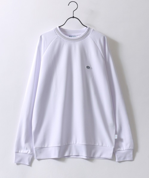 DISCUS（ディスカス）の「DISCUS/ディスカス オーバーサイズ アムンゼン リブライン ロゴワッペン刺繍 無地 フロント刺繍 バックプリント 長袖Tシャツ ロンT レディース メンズ（Tシャツ/カットソー・メンズ・グレイッシュベージュ/ブルーグリーン/ブルー系その他2/ダークグリーン/ブラック系その他/ホワイト/ホワイト系その他/ベージュ系その他/スミクロ/ネイビー/ブルー系その他/グリーン系その他・M/LL/L）」の13枚目の写真