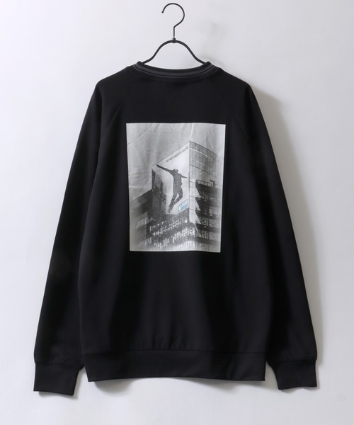 DISCUS（ディスカス）の「DISCUS/ディスカス オーバーサイズ アムンゼン リブライン ロゴワッペン刺繍 無地 フロント刺繍 バックプリント 長袖Tシャツ ロンT レディース メンズ（Tシャツ/カットソー・メンズ・グレイッシュベージュ/ブルーグリーン/ブルー系その他2/ダークグリーン/ブラック系その他/ホワイト/ホワイト系その他/ベージュ系その他/スミクロ/ネイビー/ブルー系その他/グリーン系その他・M/LL/L）」の16枚目の写真