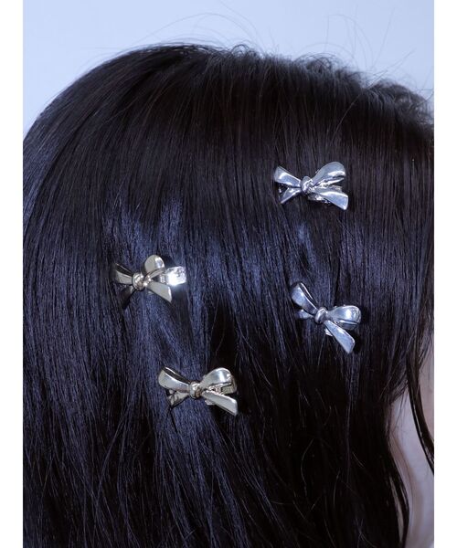 jouetie（ジュエティ）の「リボンクリップ（バレッタ/ヘアクリップ・レディース・シルバー/ゴールド・FREE）」の3枚目の写真